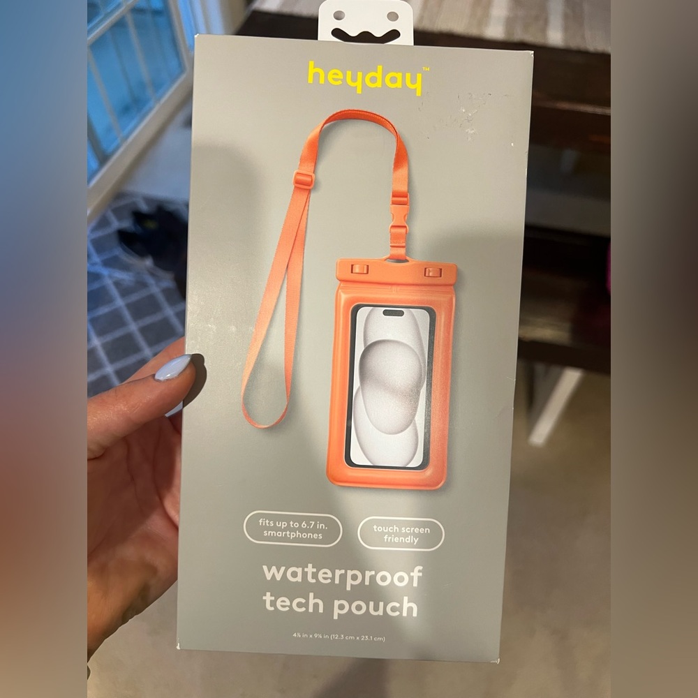 Waterproof Tech Pouch - Orange